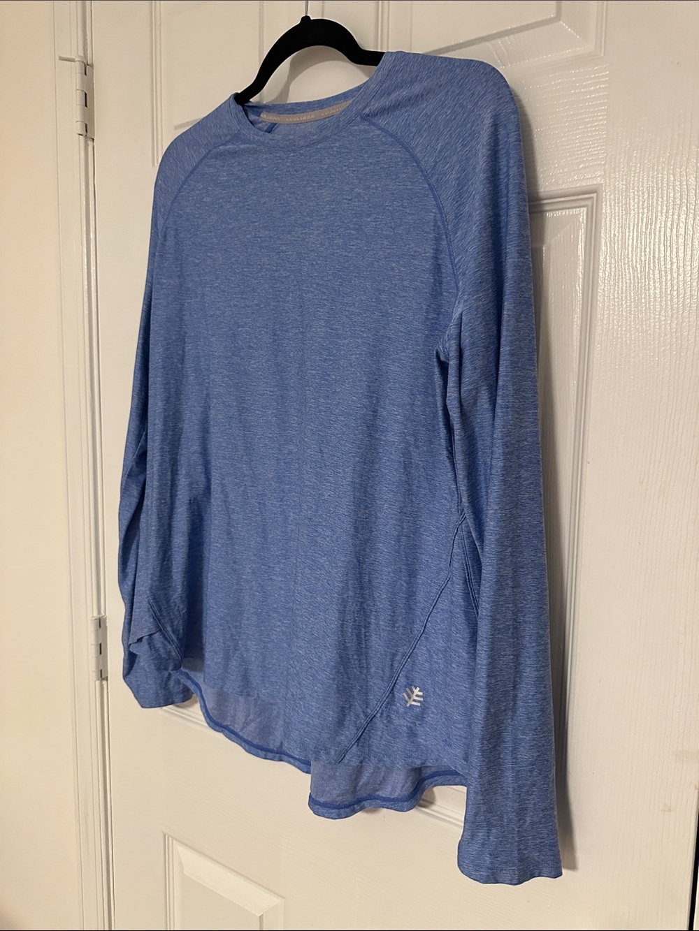 Coolibar Accelera Performance Long Sleeve Top, Blue, Size Large/L